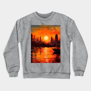 New York sunset Crewneck Sweatshirt